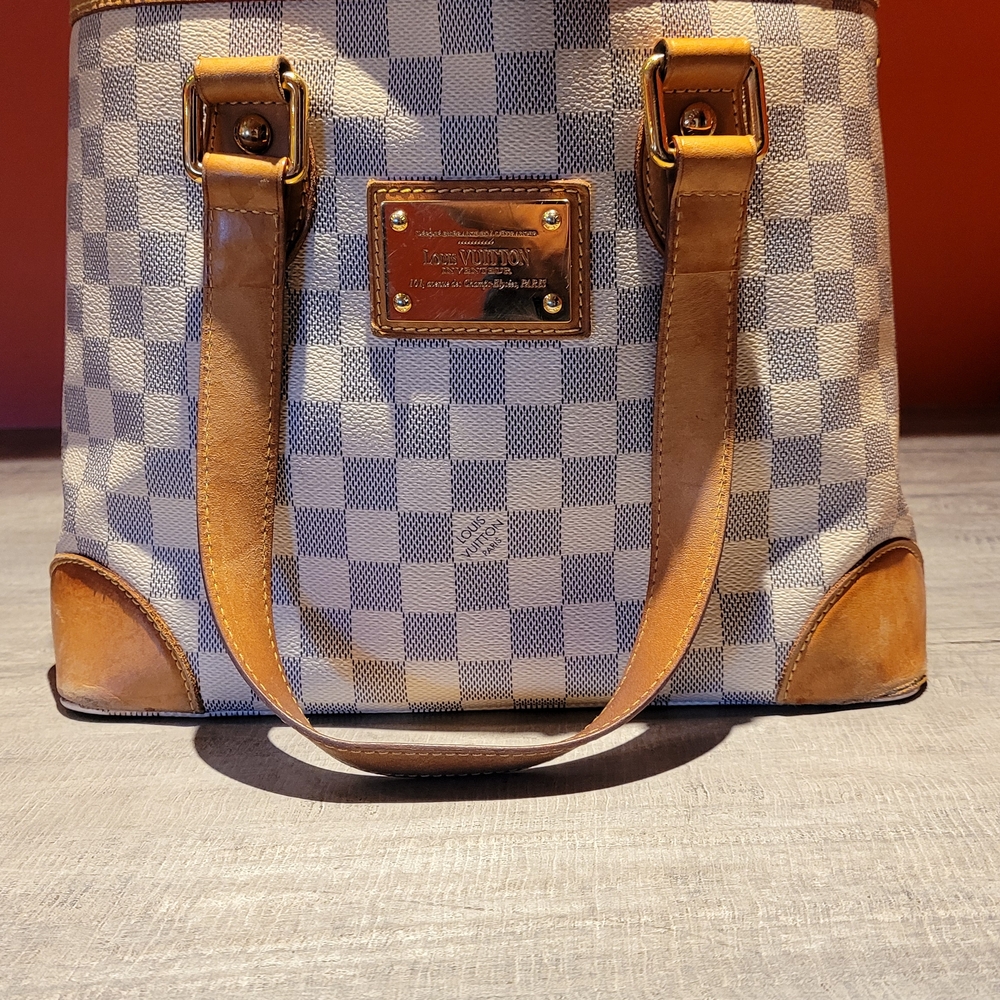 Louis Vuitton Azur Hampstead  Tote - Brown and Cream